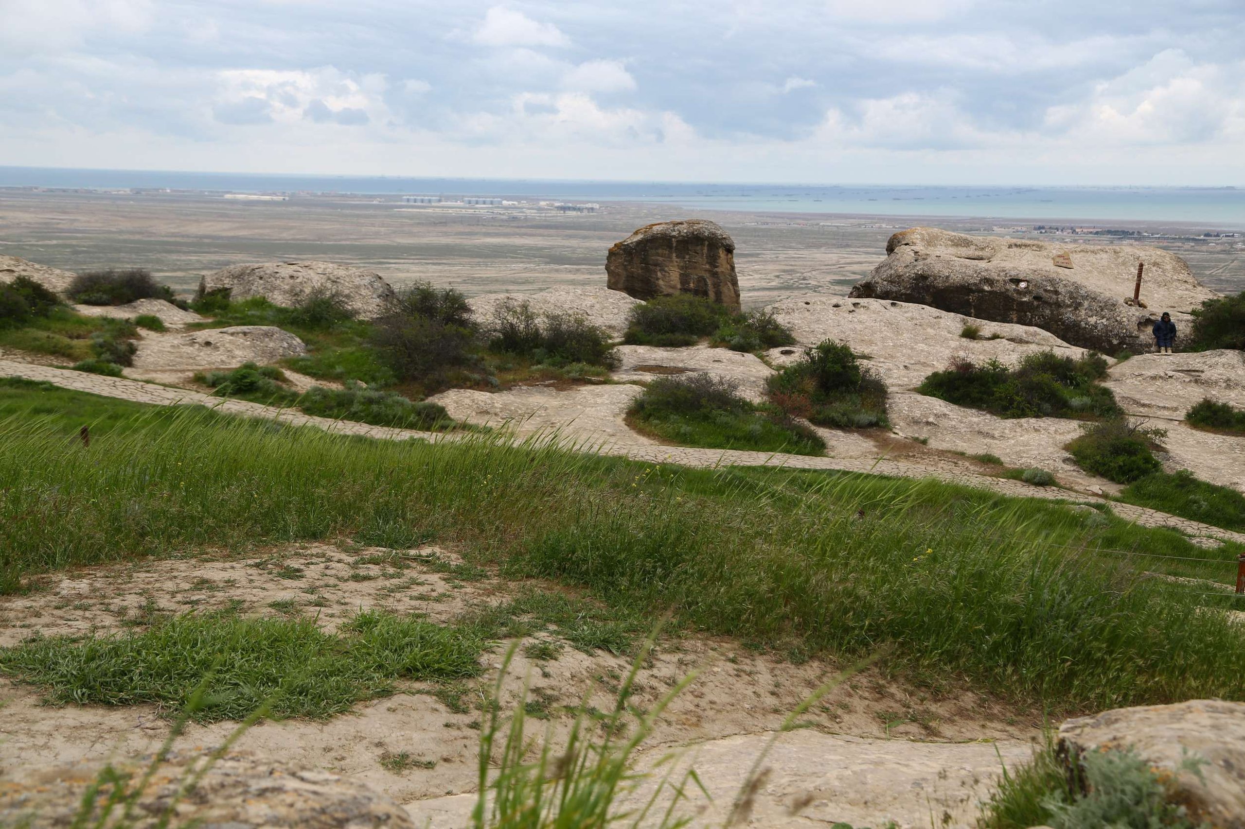 UNESCO protected prehistoric cave Gobustan