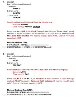 Azerbaijan Important notice on frequently made mistakes