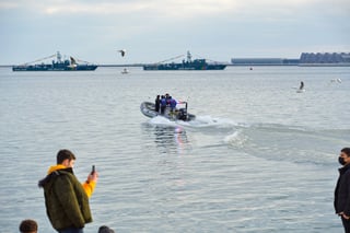 caspian coast guard azerbaijan baku boat and large ships