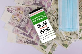 Health Passport and Ceska Koruna Currency Health Passport and Ceska Koruna Currency