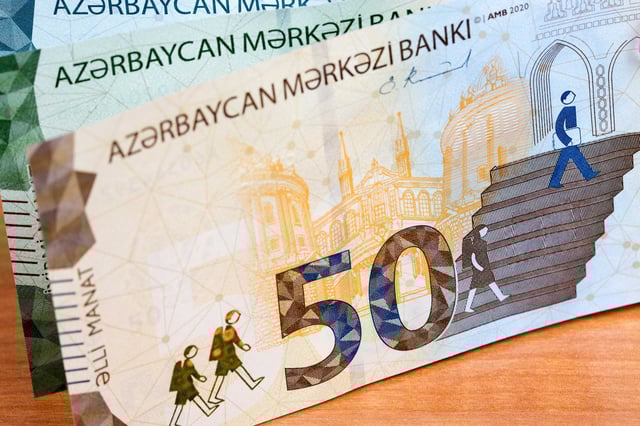 Billetes de manat azerbaiyano