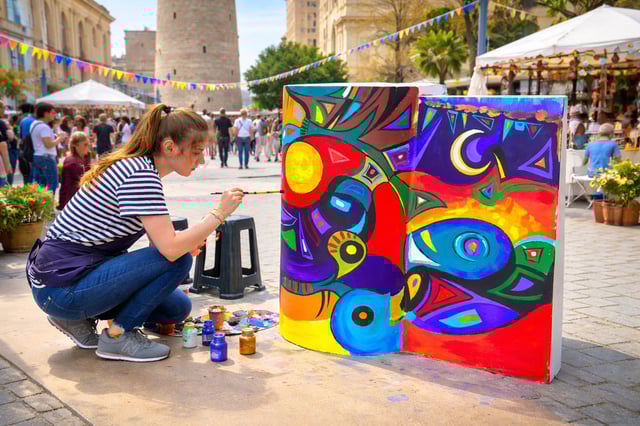 Artista del Festival Internacional de Arte Maiden Tower