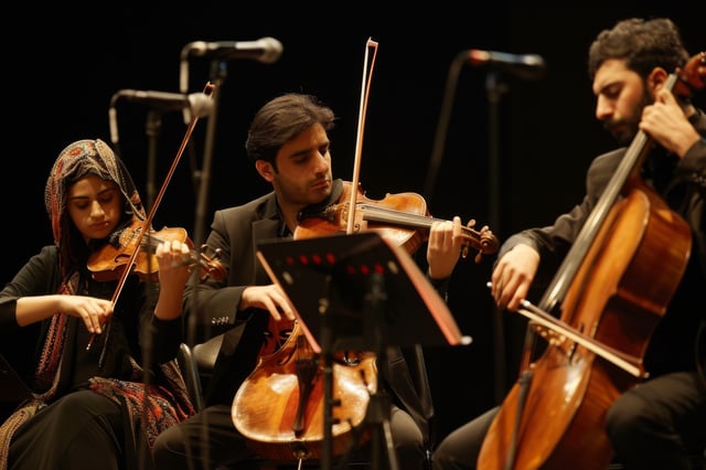 M&uacute;sicos en el Festival de M&uacute;sica de Gabala